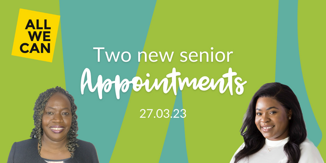 Begay Jabang and Malusa Kilonda appointed to senior positions in All We Can