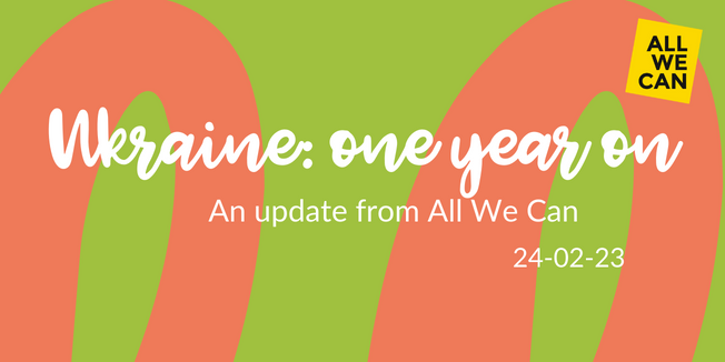Ukraine one year on blog header